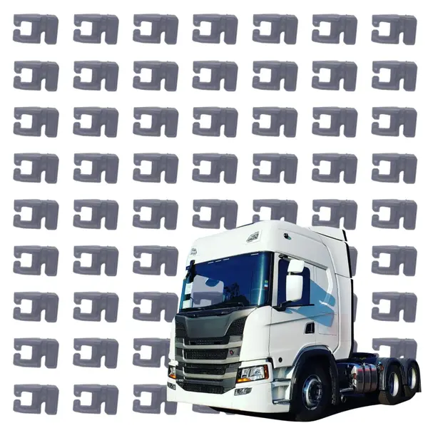 Kit 60 Ganchos Plásticos para Cortina Caminhão SC Série 6 - Resistência e Durabilidade