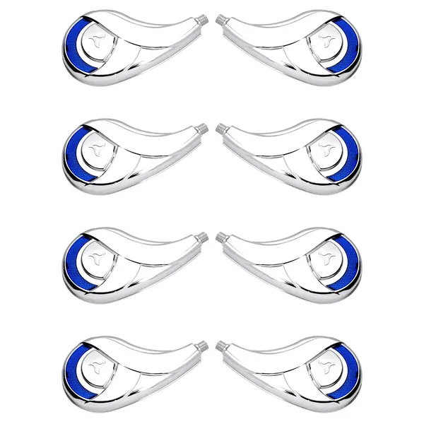 KIT 8 Calotas Rodo-ar Caminhão G2 Azul Resfriar Plástico