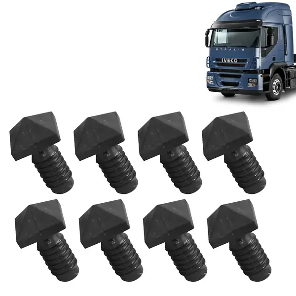 Kit 8 Travas Pisante Para-Choque Dianteiro para Caminhão Iveco Stralis 2008 á 2014