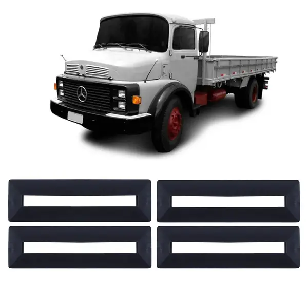 KIT Borracha Dobradiça Porta MB 1113 2013 S/aba 4 - Peças