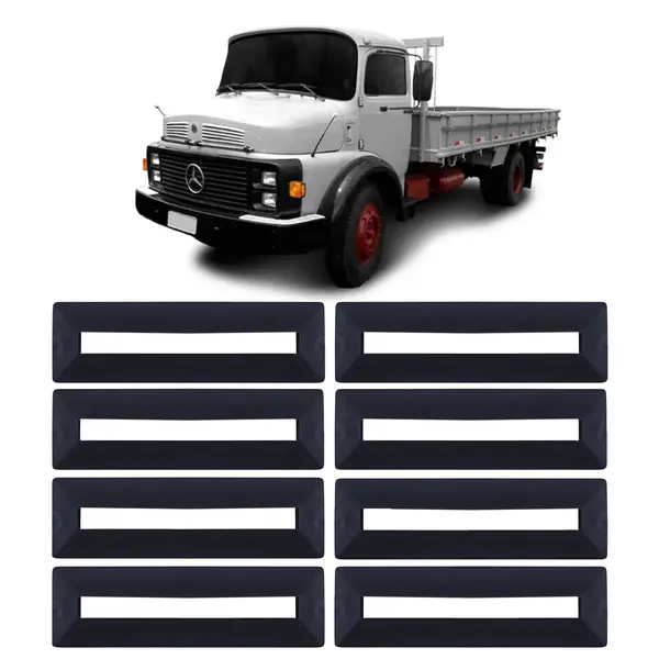 KIT Borracha Dobradiça Porta MB 1113 2013 S/aba 8 - Peças
