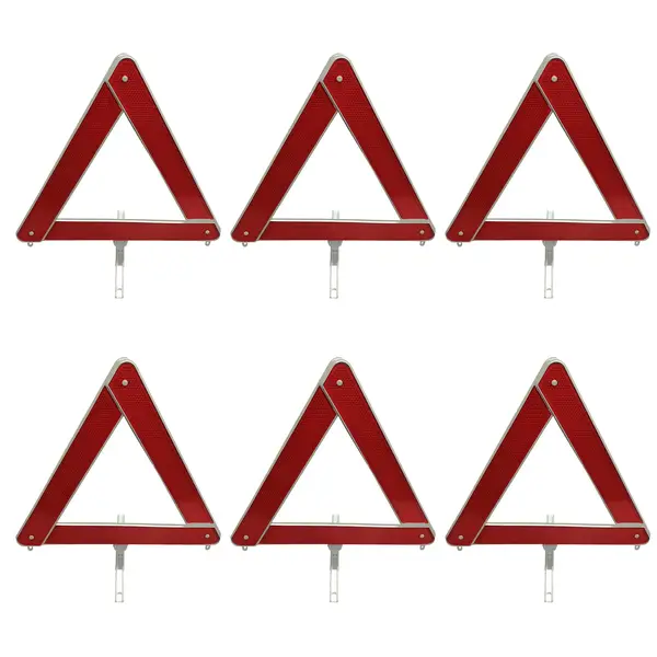 KIT C/ 6 Triangulo Segurança Caminhão Carro Onibus
