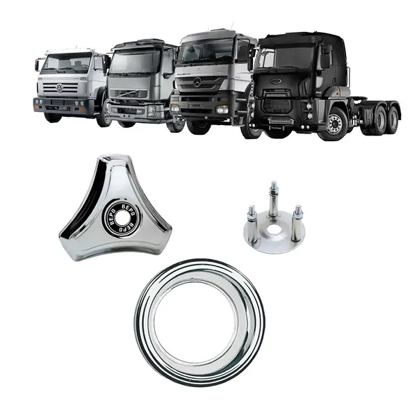 KIT Calota 3 Pontas Aro 20 P/rodoar Alta C/aro e Suporte