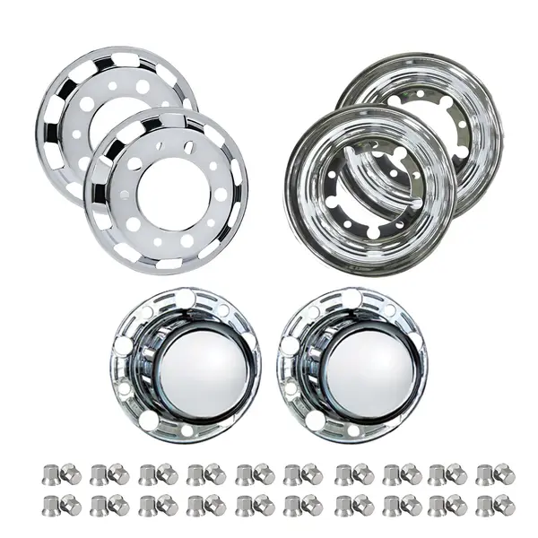 KIT Calota Caminhão Cavalo Toco Aro 22,5 c/ Cubo