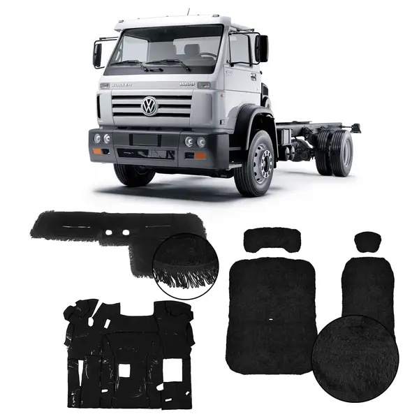 KIT Capa Banco Painel e Tapete Verniz VW Titan Worker 2000 a 2017