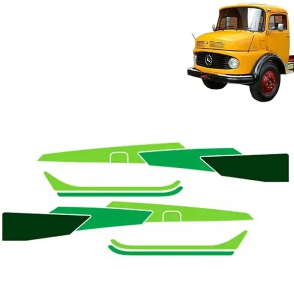 Kit Faixa Adesiva para Caminhão MB 1113 1513 1313 Verde