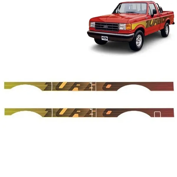 Kit Faixa Adesiva Para Ford F1000 1993 Turbo
