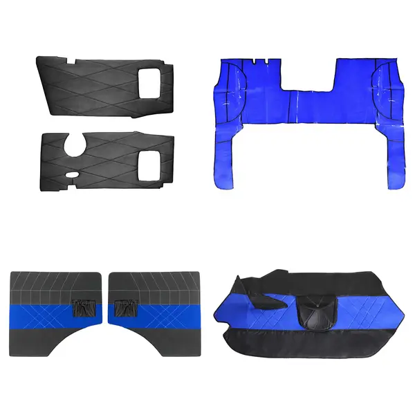 KIT Forro Capuz Porta Tapete Torpedo Caminhão MB 1113 Veludo