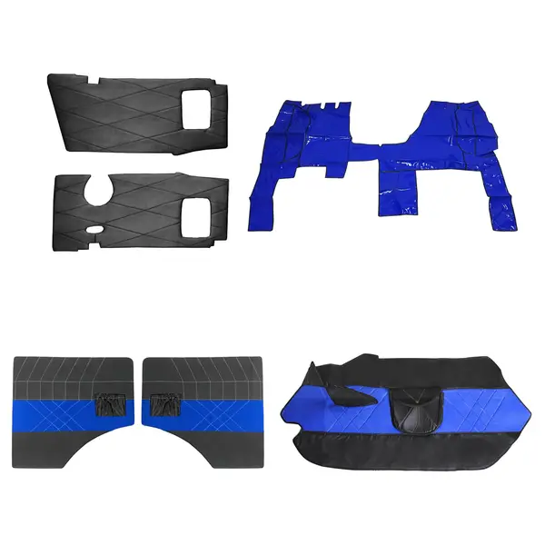 KIT Forro Capuz Porta Tapete Torpedo Caminhão MB 1525 Veludo