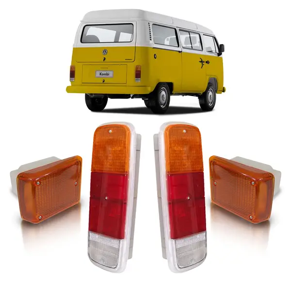 KIT Lanterna Traseira e Pisca Perua Kombi Clipper 1976..2012 — 1976..2012