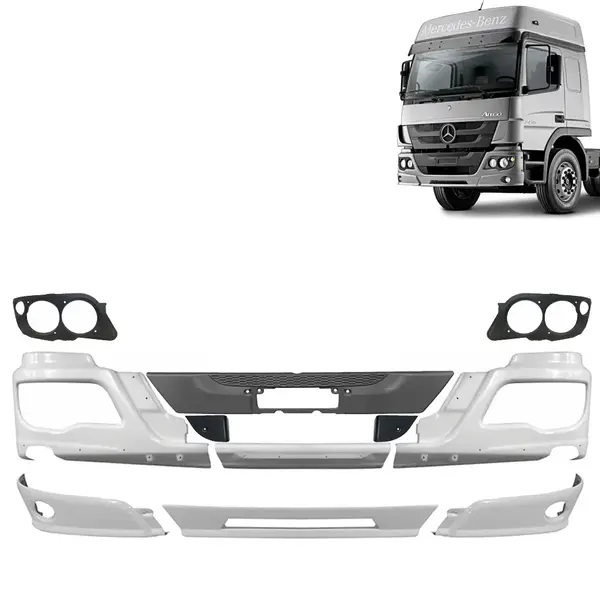 Kit Para-choque dianteiro + Acabamentos Para Caminhão MB Atego Após 2012