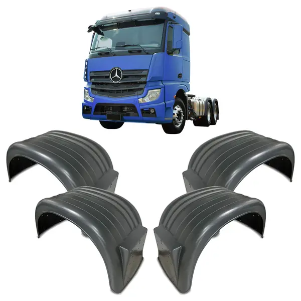 KIT Paralama Dianteiro e Traseiro Caminhão MB Actros 2022