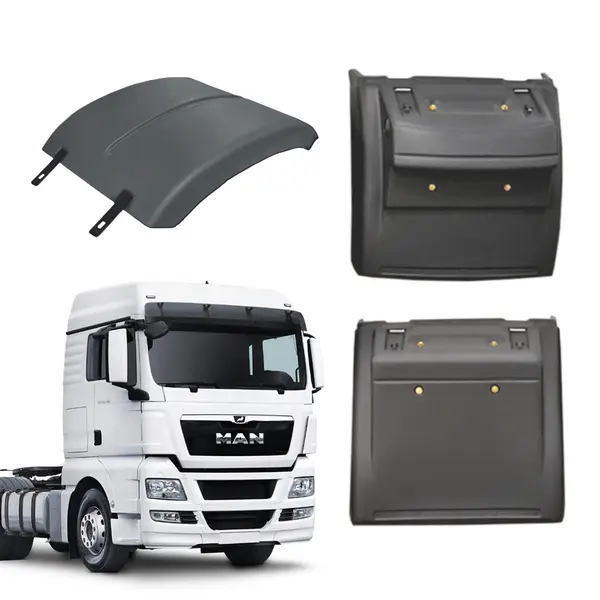 KIT Paralama Tripartido VW MAN TGX L/d C/abraçadeira Fixação