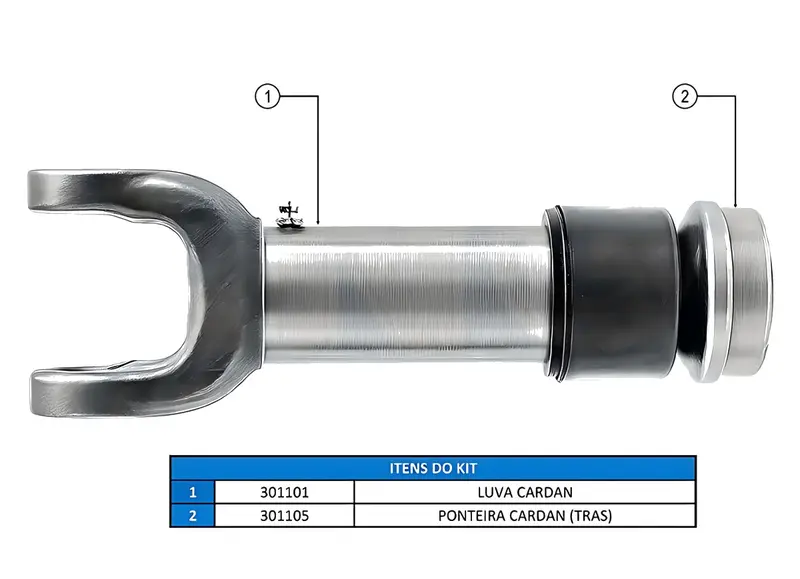 KIT Ponteira Luva Cardan 27 Estrias — 41-509