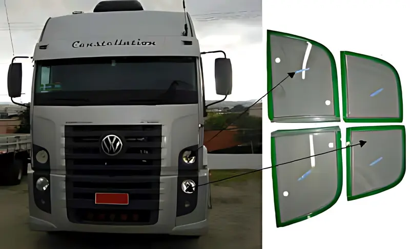 KIT Protetor Farol para VW Constellation Truck — 2377/2