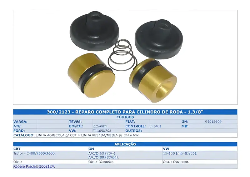 KIT Reparo Cil Roda VW 11130 Gm D60 D80 — T11698705