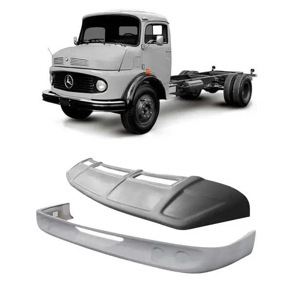 KIT Spoiler e Tapa Sol Caminhão MB 1113 1513 até ...1982