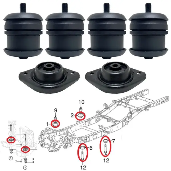 KIT Suspensao Cabine para Scania P114 P124 R114 T124