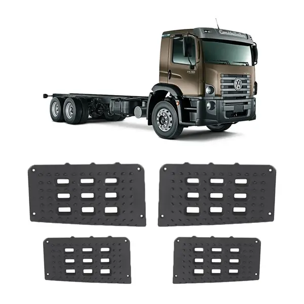 Kit Tapete Pisante Estribo VW Constellation 2 Degrau Inf/sup