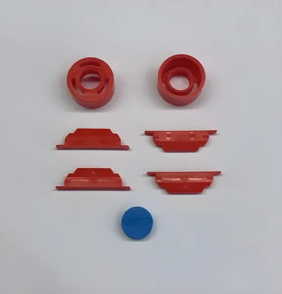 Lacre Tampa Traseira 1318 Redondo Grande Vermelho — MP0115