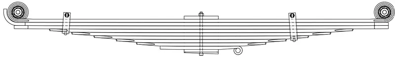 Lamina Diant Compr 1750MM MB EURO 6 OF1721 — 3843202205