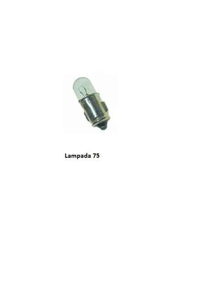 Lampada 12V 75 (tipo Painel Fusca)