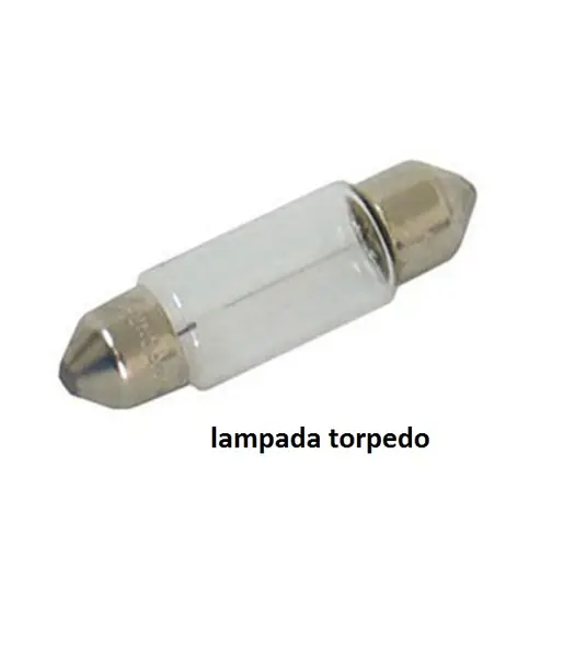 Lampada 12V Torpedo Grande 44MM