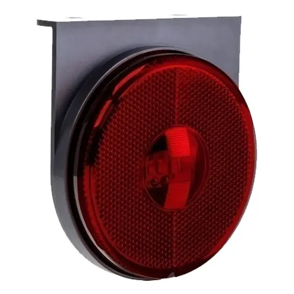 Lanterna Lateral Carreta LED Vermelha 85mm 12V 24V com Fio