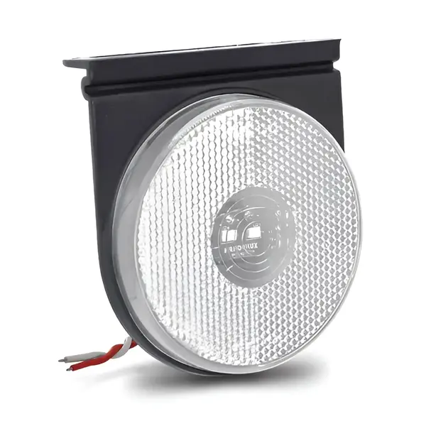 Lanterna Lateral Carreta Randon 12V 24V LED Cristal C/sup