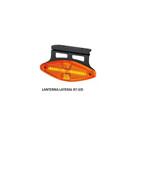 Lanterna Lateral R7 LED C/suporte Amarela Conector Bivolt SS2056.2 — SS2056.2