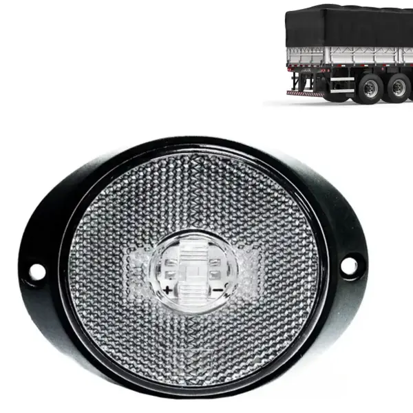 Lanterna Peito Carreta LED Universal Cristal 12v / 24v