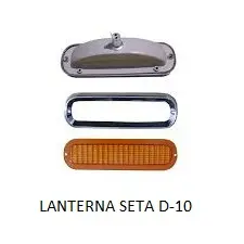 Lanterna Seta D 10 1964 1984 Amarela Aro Cromado FTZ2548