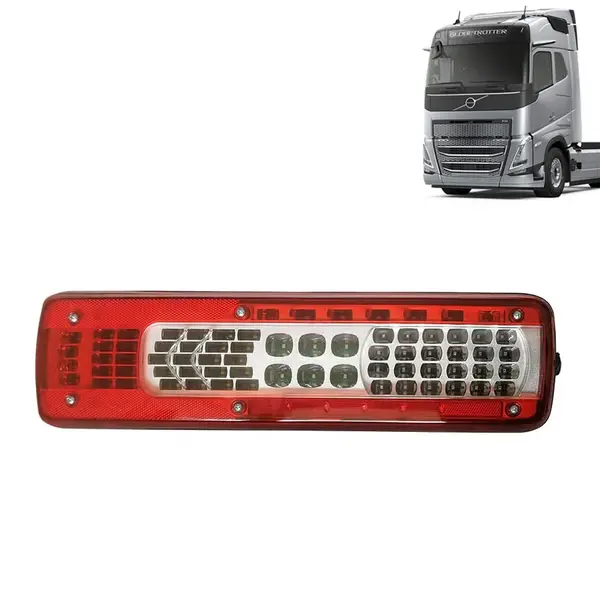 Lanterna Traseira LED para Caminhão Volvo FH / FM / VM Após 2023 Euro 6 Lado Esquerdo