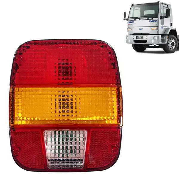Lanterna Traseira para Caminhão Ford Cargo até 2010 / VW Titan / Worker Lado Esquerdo
