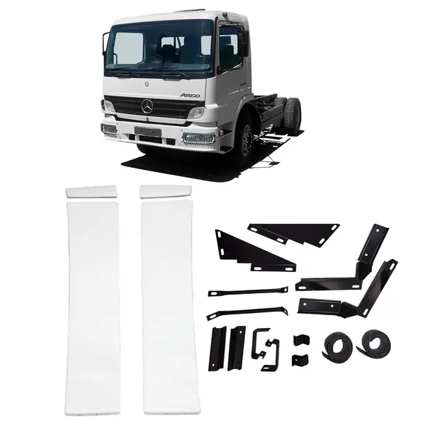 Laterais Cegonheiro Caminhão MB Atego Axor Cab. Simples Bolha