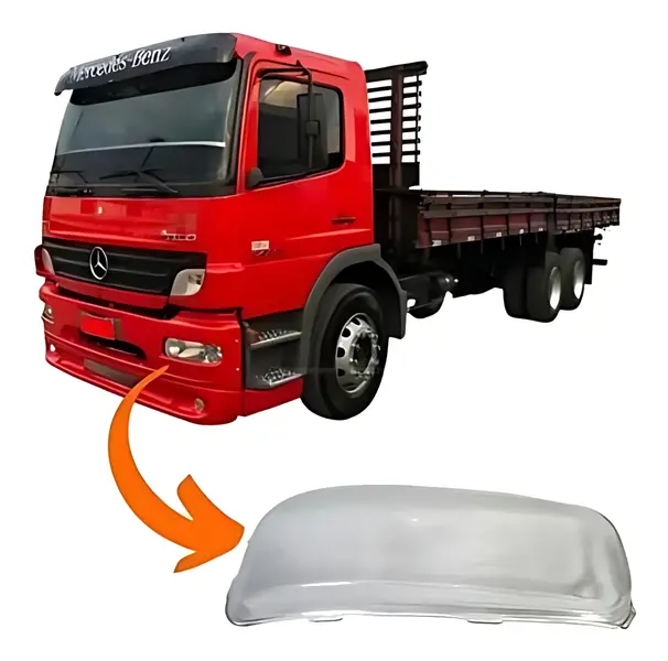 Lente do Farol Esquerda Lisa MB Atego — 000.826.4410