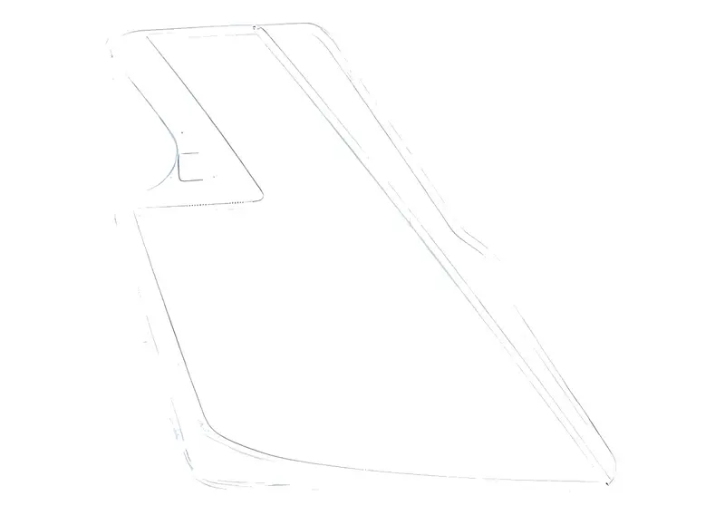 Lente Farol Plastico Lado Direito para Volvo — 54-1035