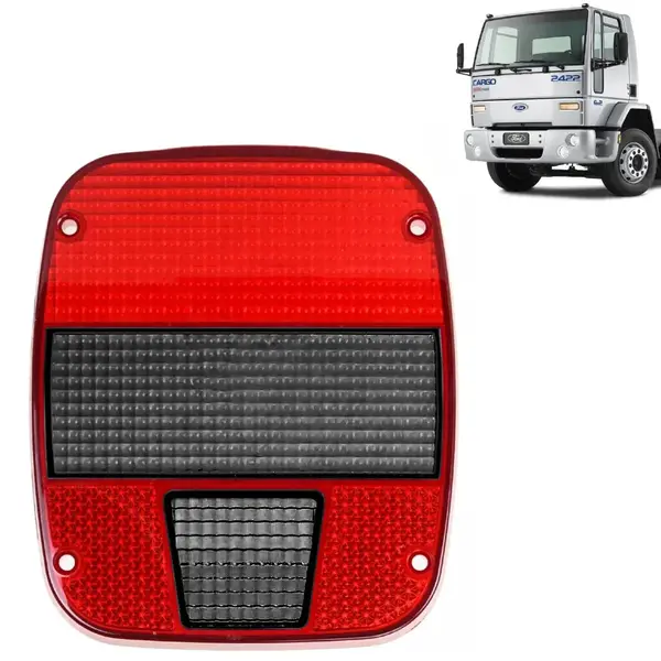 Lente Fumê Lanterna Traseira para Caminhão Ford Cargo até 2010 / VW Titan / Worker