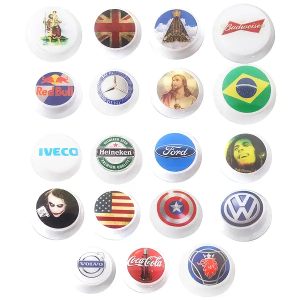 Lente Lanterna Foguinho Borda Alta Personalizada KIT c/ 4