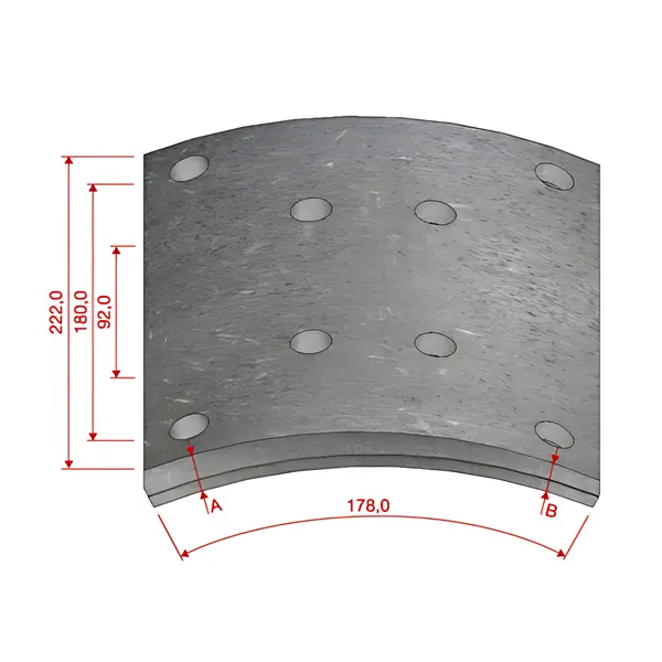 Lona Freio MB Axor 2826 3340 4144 Tras — MPDM588X