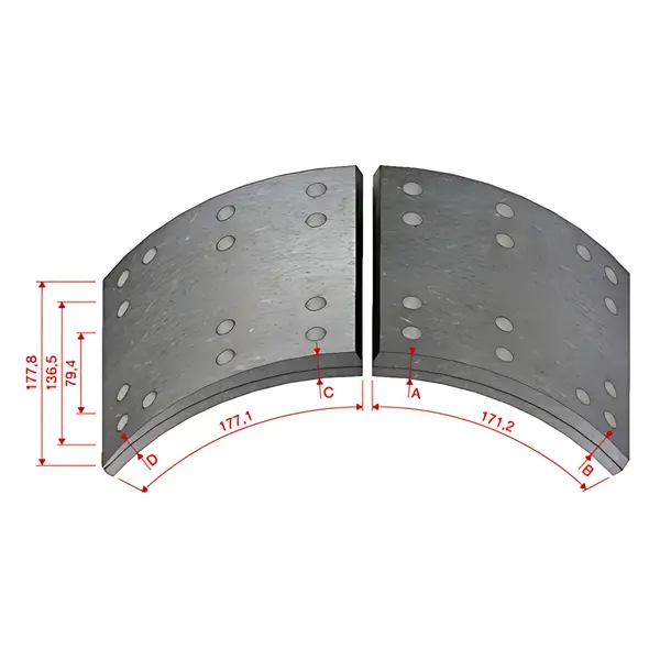 Lona Freio para Ford para Iveco para Volvo — DFW988DNA38X