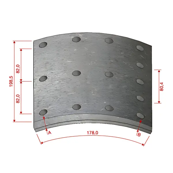 Lona Freio para Volvo FH12 FM10 FM12 NH12 — DV903DNA28