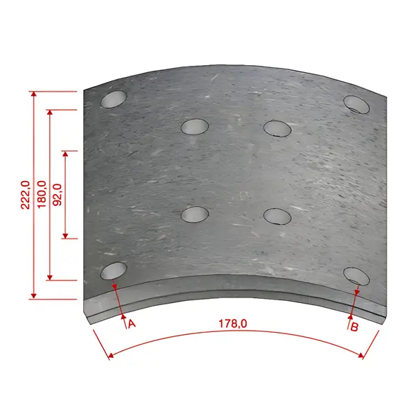 Lona Freio Tras MB Axor VW TGX DM588DNA380 — DM588DNA380