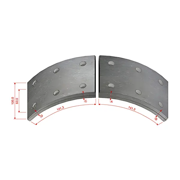Lona Freio VW 8150 9150 MB 710 para Ford 815 — 2RD698431