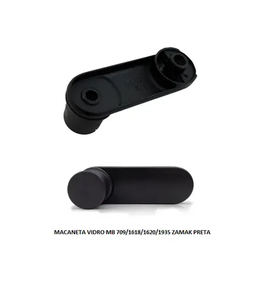 Macaneta Vidro MB 709 1618 1620 1935 Zamak Preta ORI5169