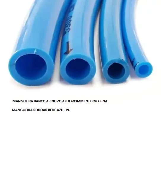 Mangueira Banco Ar Antigo Azul 6X4MM Interno Grosso