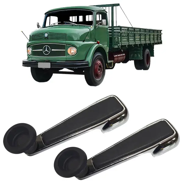Manivela Vidro Caminhão MB 608 1111 1114 1313 Par