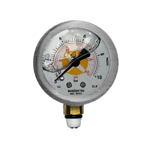 Manometro Glicerina Ø 63 Mm Az - Brex