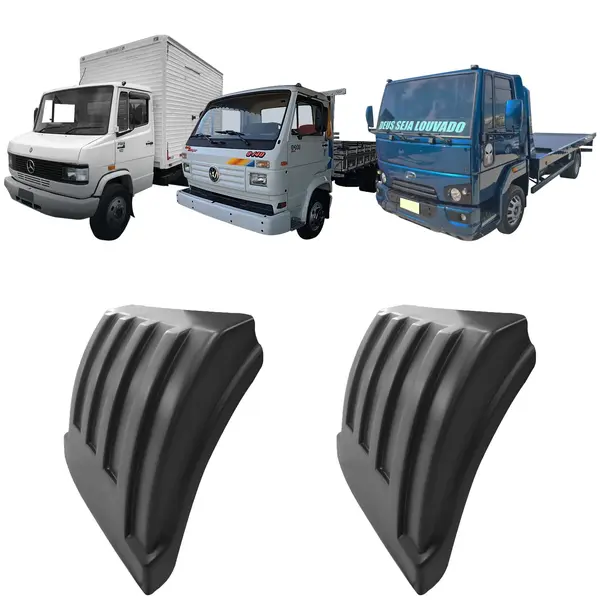Meio Paralama Caminhão 3/4 Baú Carroceria Guincho Universal ( KIT c/ 2 Peças )