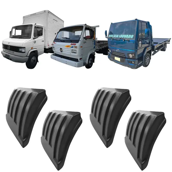 Meio Paralama Caminhão 3/4 Baú Carroceria Guincho Universal ( KIT c/ 4 Peças )